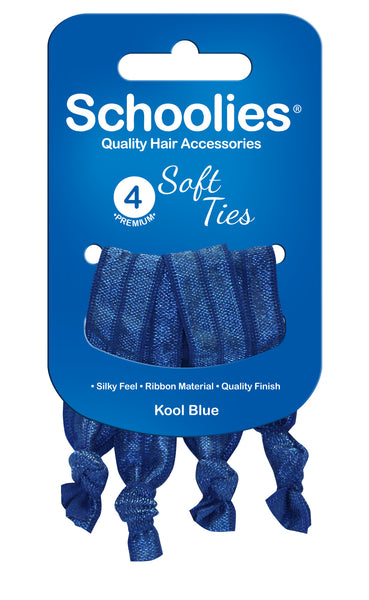 Schoolies Soft Ties 4pc - Kool Blue