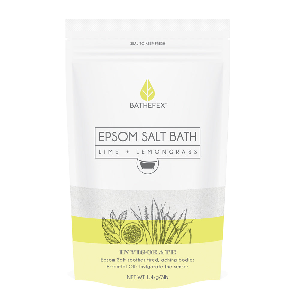 Bathefex Epsom Salt - Lime + Lemongrass 1.4kg