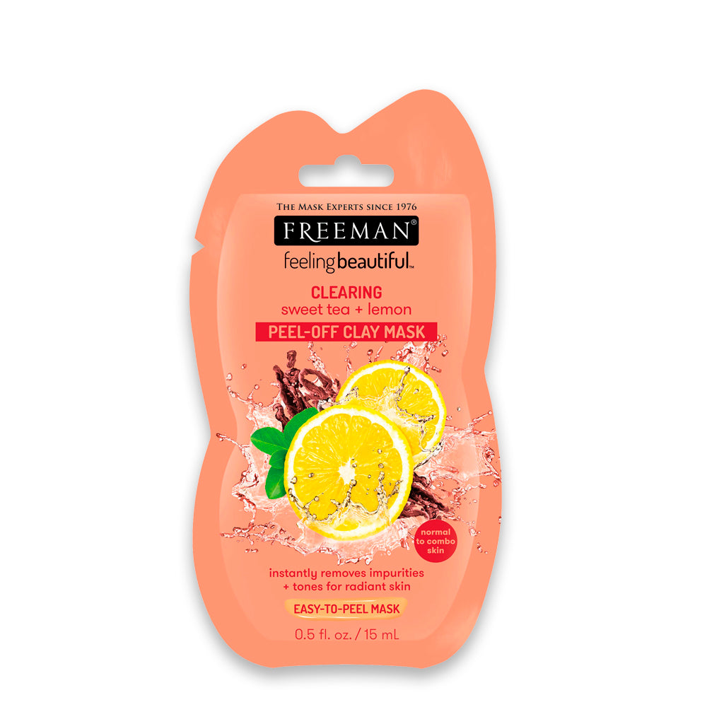 Freeman Clearing sweet tea & lemon clay peel-off mask