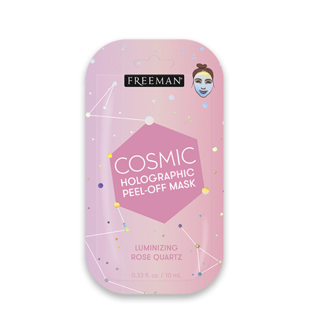 Freeman Luminising rose quartz holographic peel-off mask